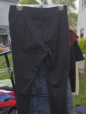 GAP Black Pinstripe Ankle Pants